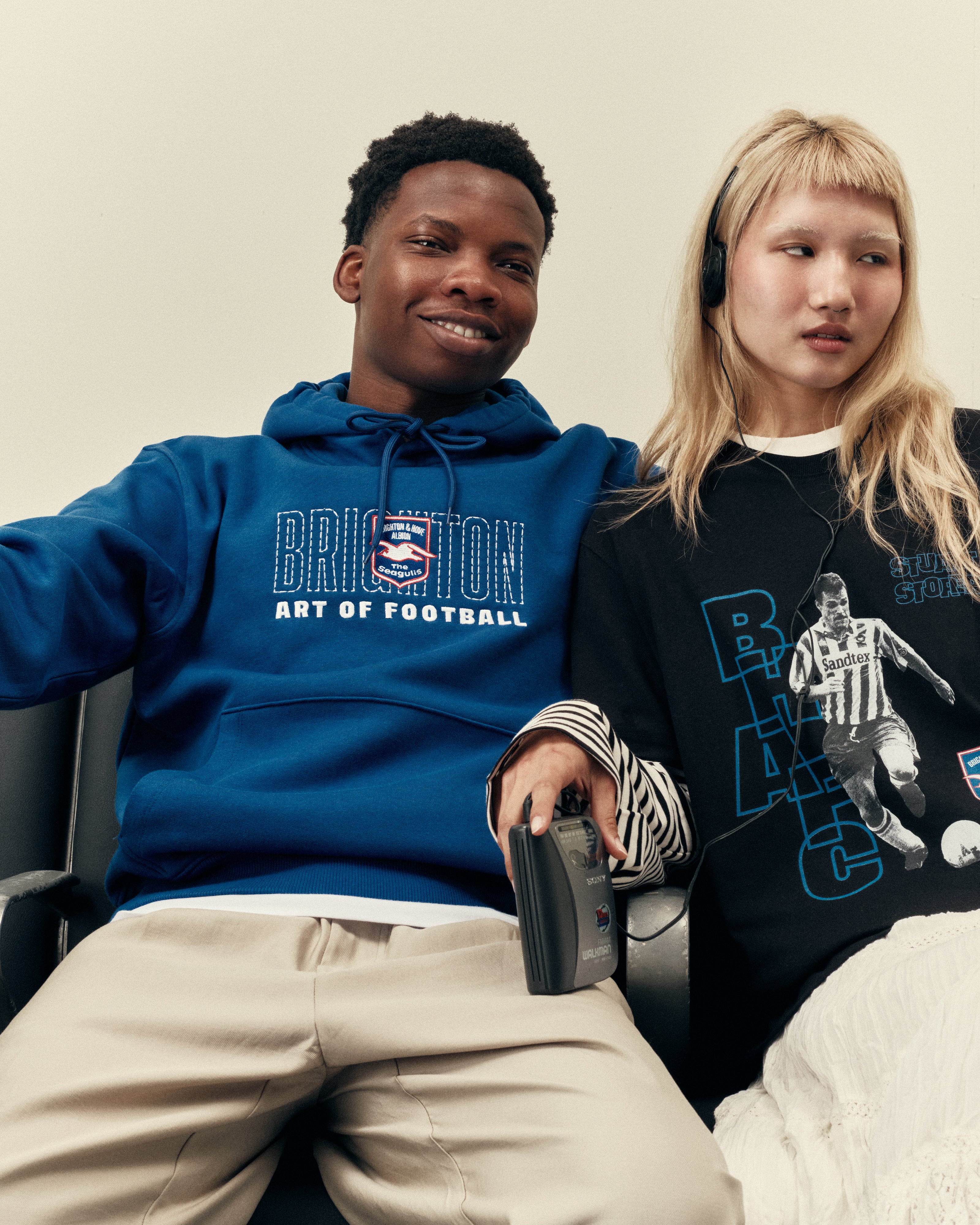 AOF x Brighton Storer Tee | Black Graphic T-shirt | Art of Football