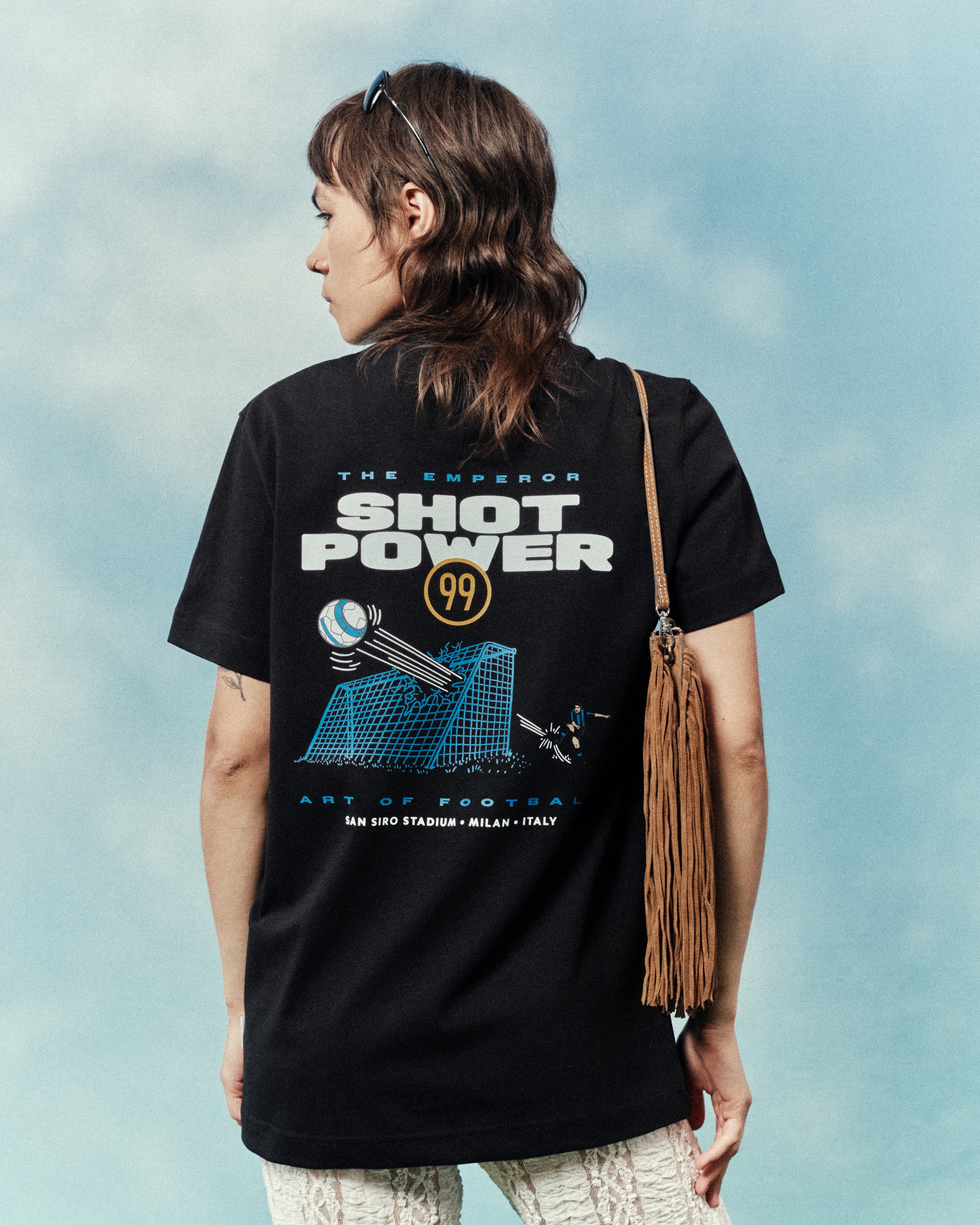 ART OF Football Inter Shot Power 99 Tee | AOF Black Graphic T-shirt
