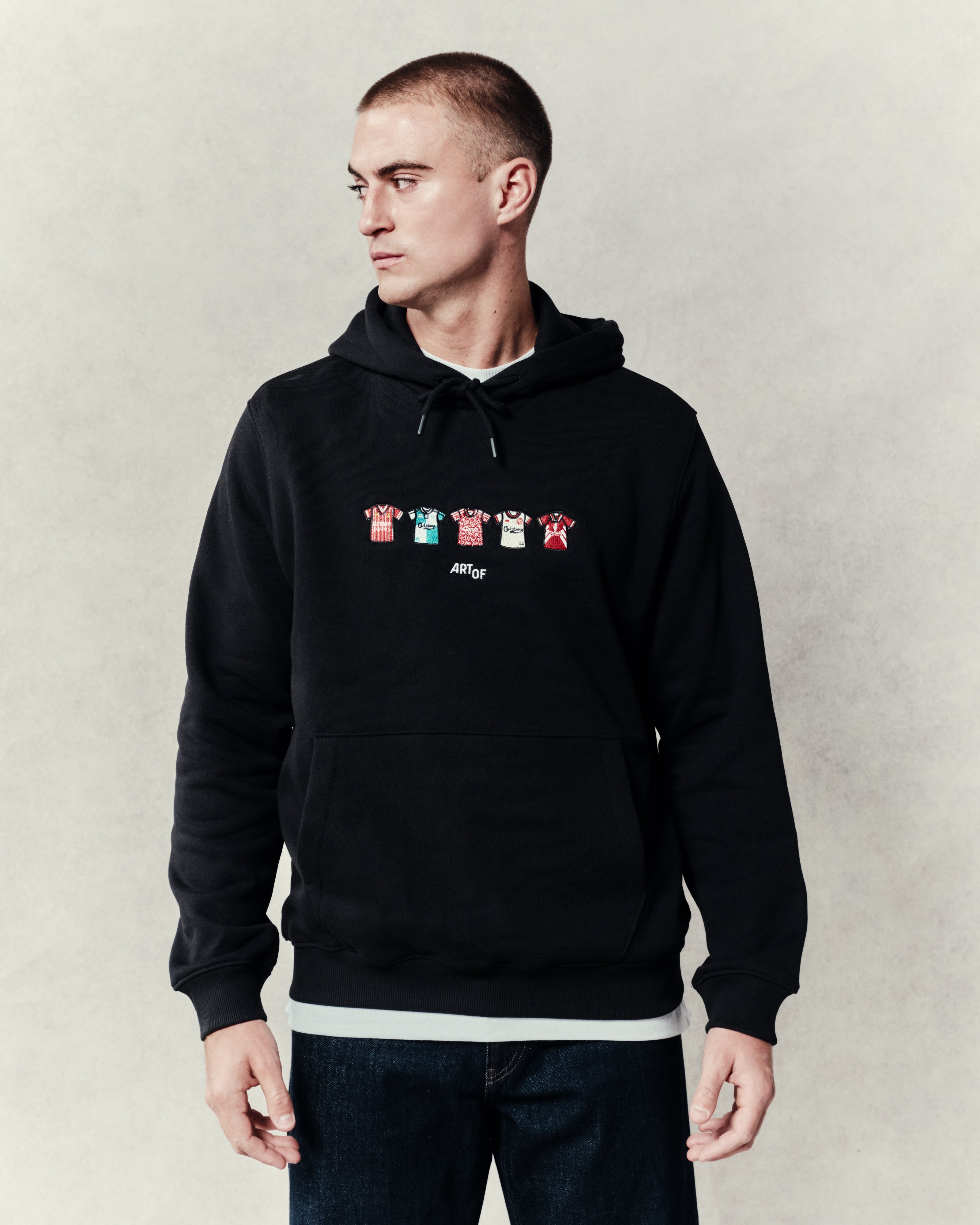 ART OF LFC Embroidered Classics Black Hoodie | Shop Football