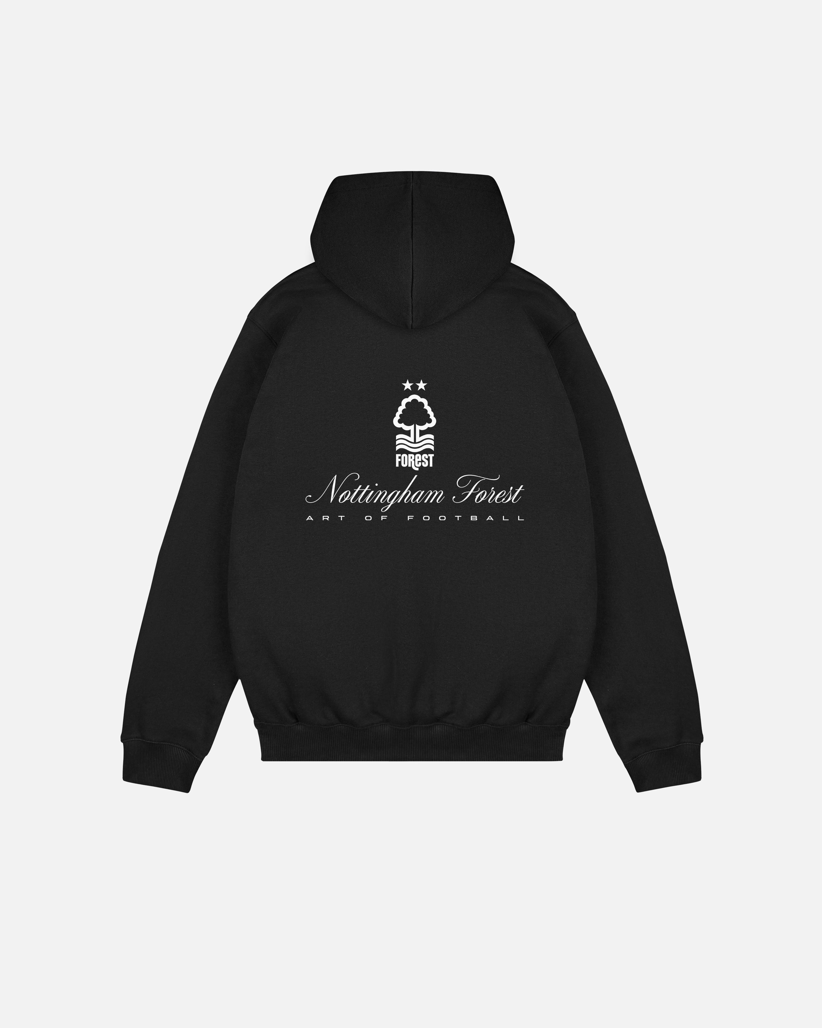 ART OF x Forest Heritage Hoodie | NFFC Black Printed Football Sweat