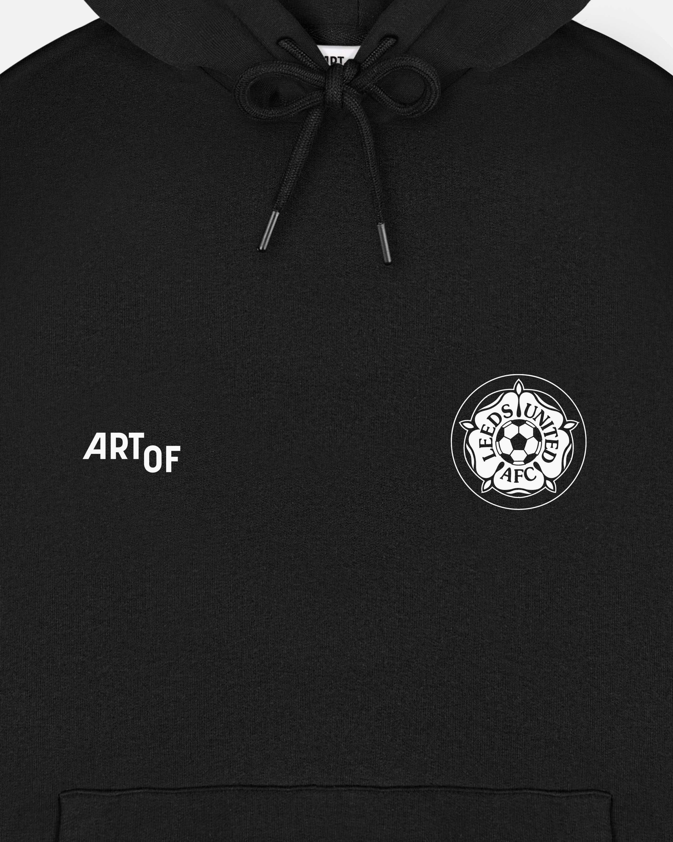 ART OF x Leeds Heritage Hoodie | Black Printed Football Sweat