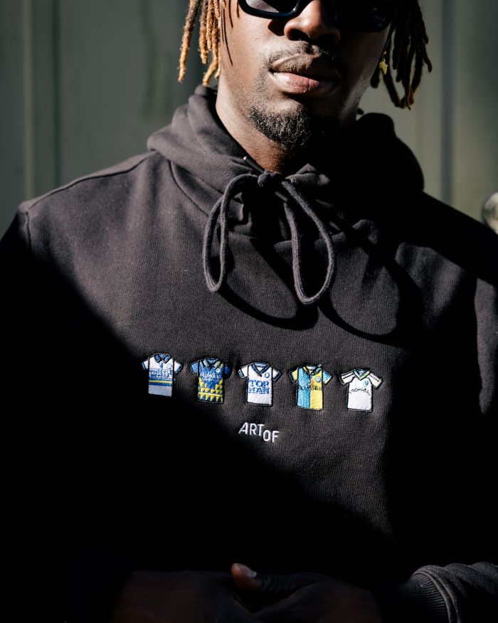 ART OF x Leeds Embroidered Classics Black Hoodie | Shop Football