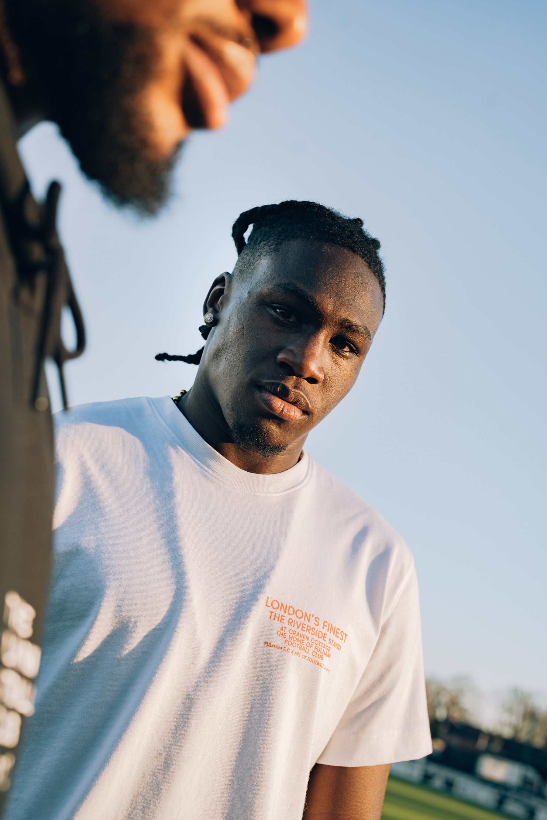 ART OF x Fulham Riverside Stand Tee | White Graphic Football T-shirt