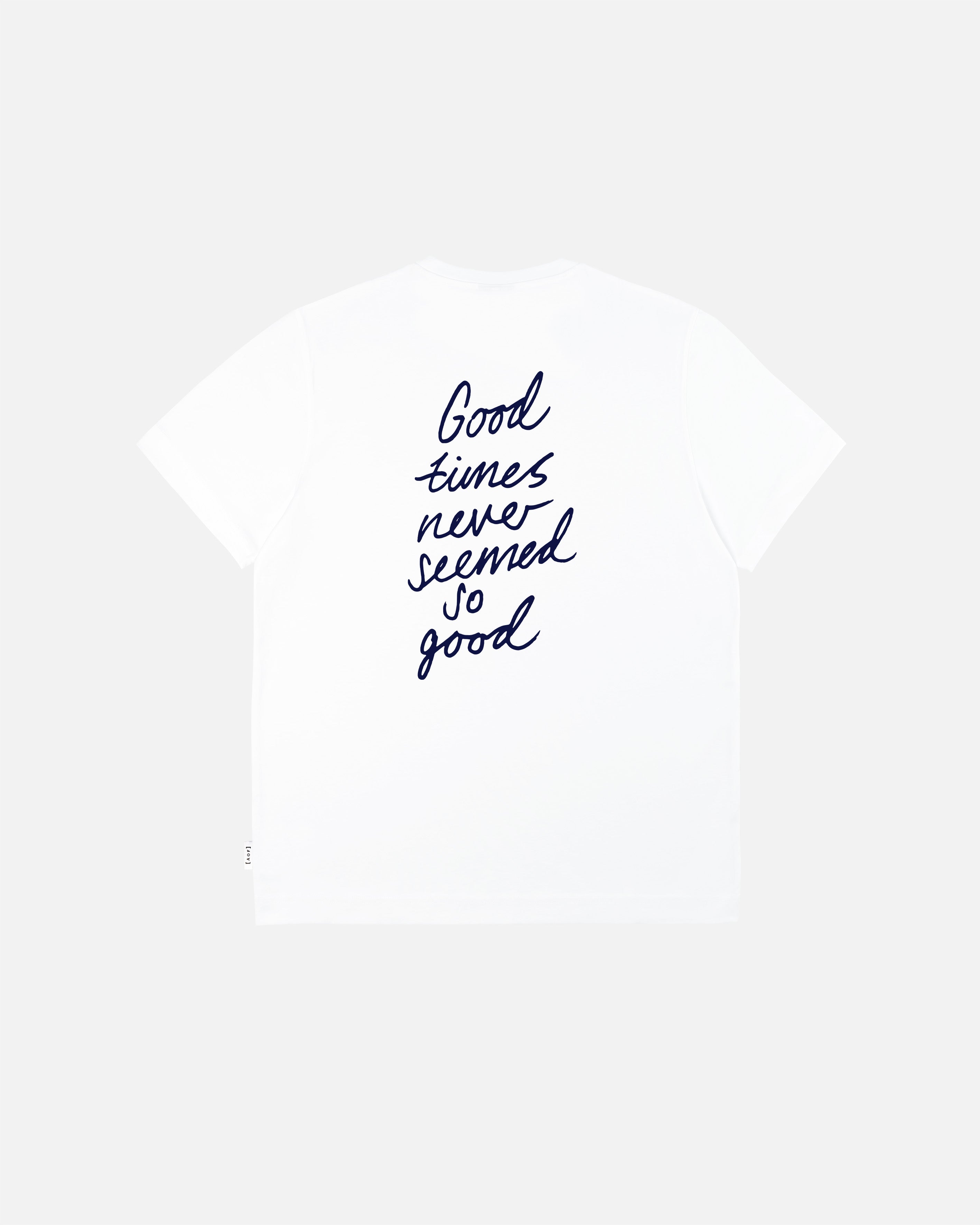 AOF Good Times Tee | White Graphic T-Shirt | Art of Football