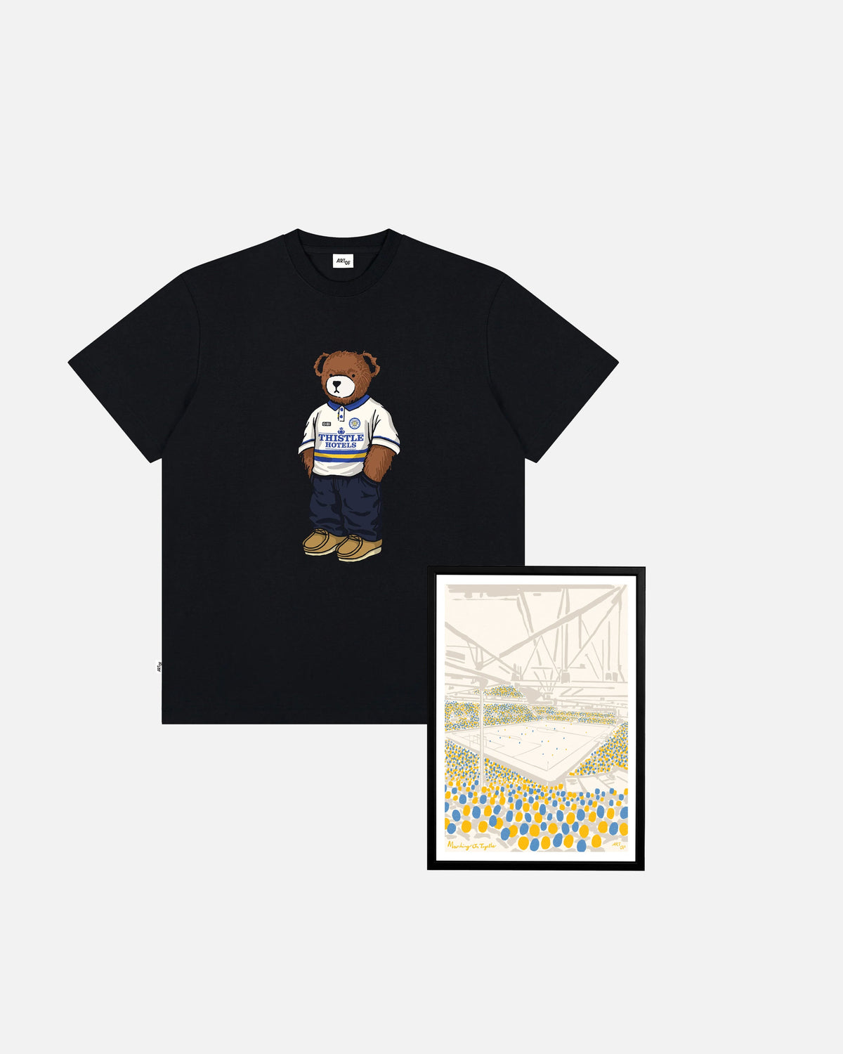 ART OF x Leeds Tee & Print Bundle | LUFC Football T-Shirt & Print