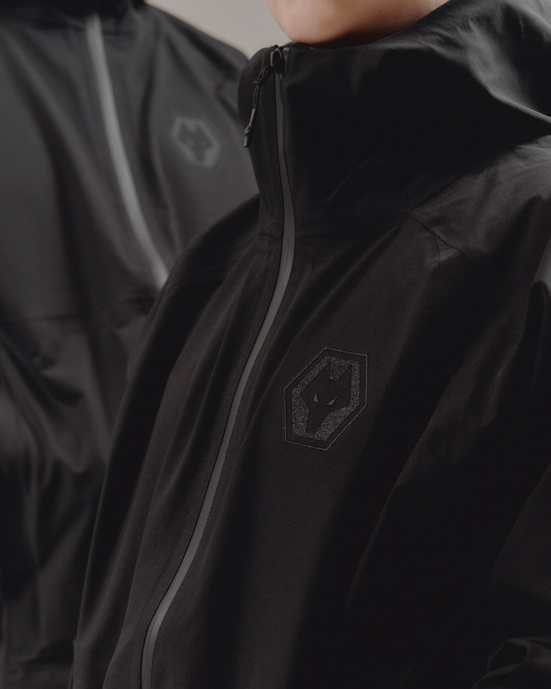 AOF Wolverhampton Wanderers Shell Jacket | Black Coat