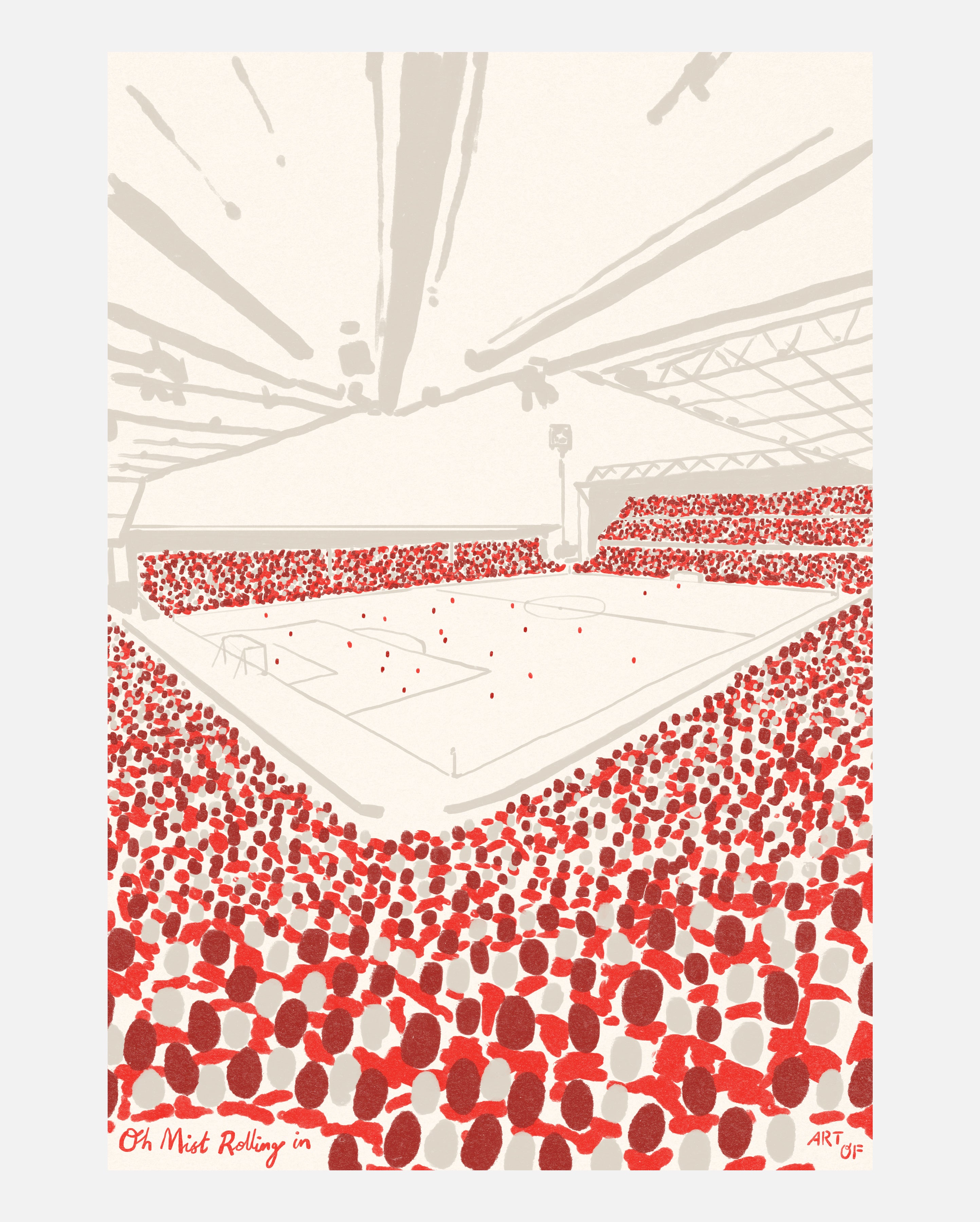 ART OF x Nottingham Forest 12th Man Framed Football Print | NFFC Art