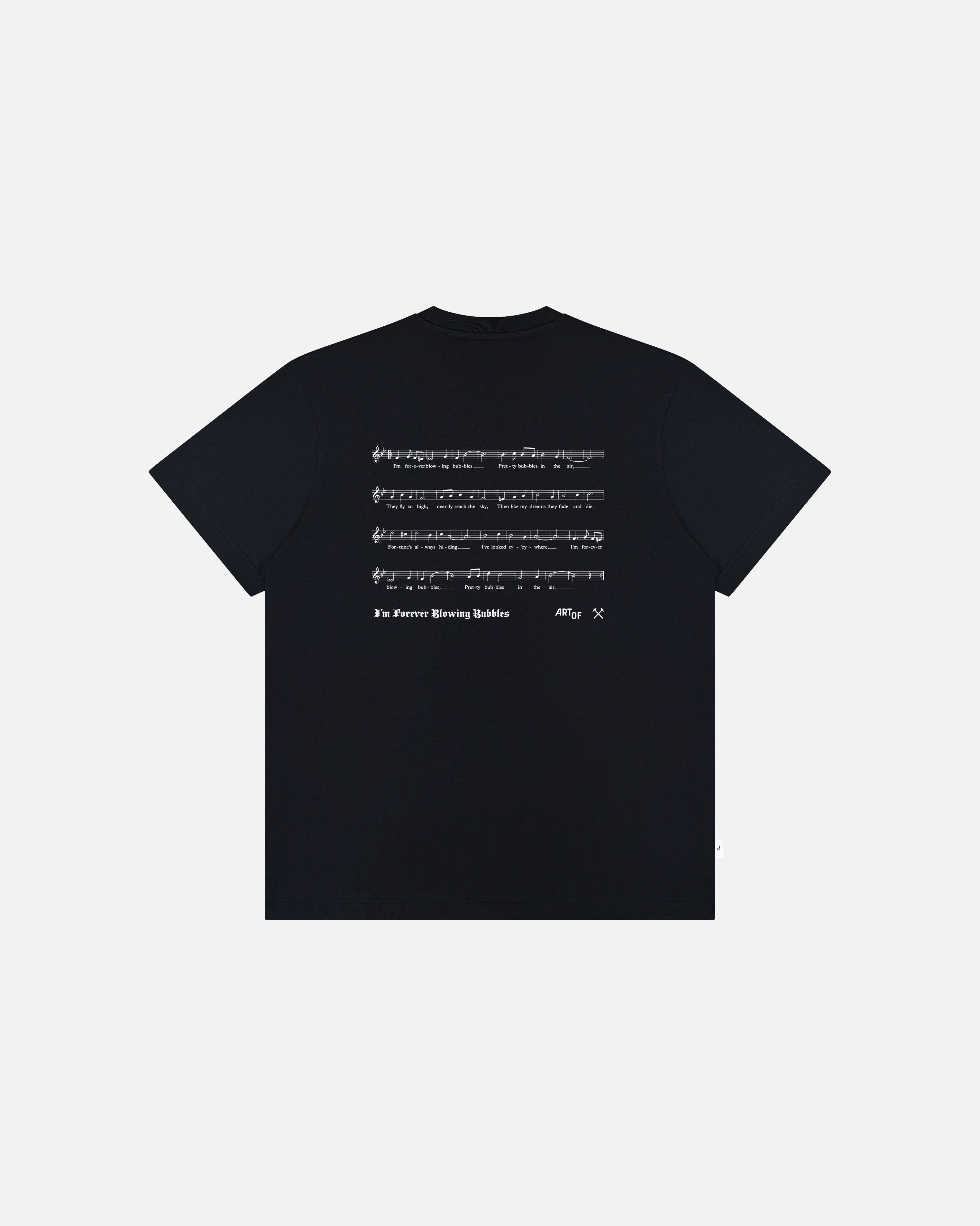 ART OF x West Ham Forever Blowing Bubbles Tee | Black Football T-shirt