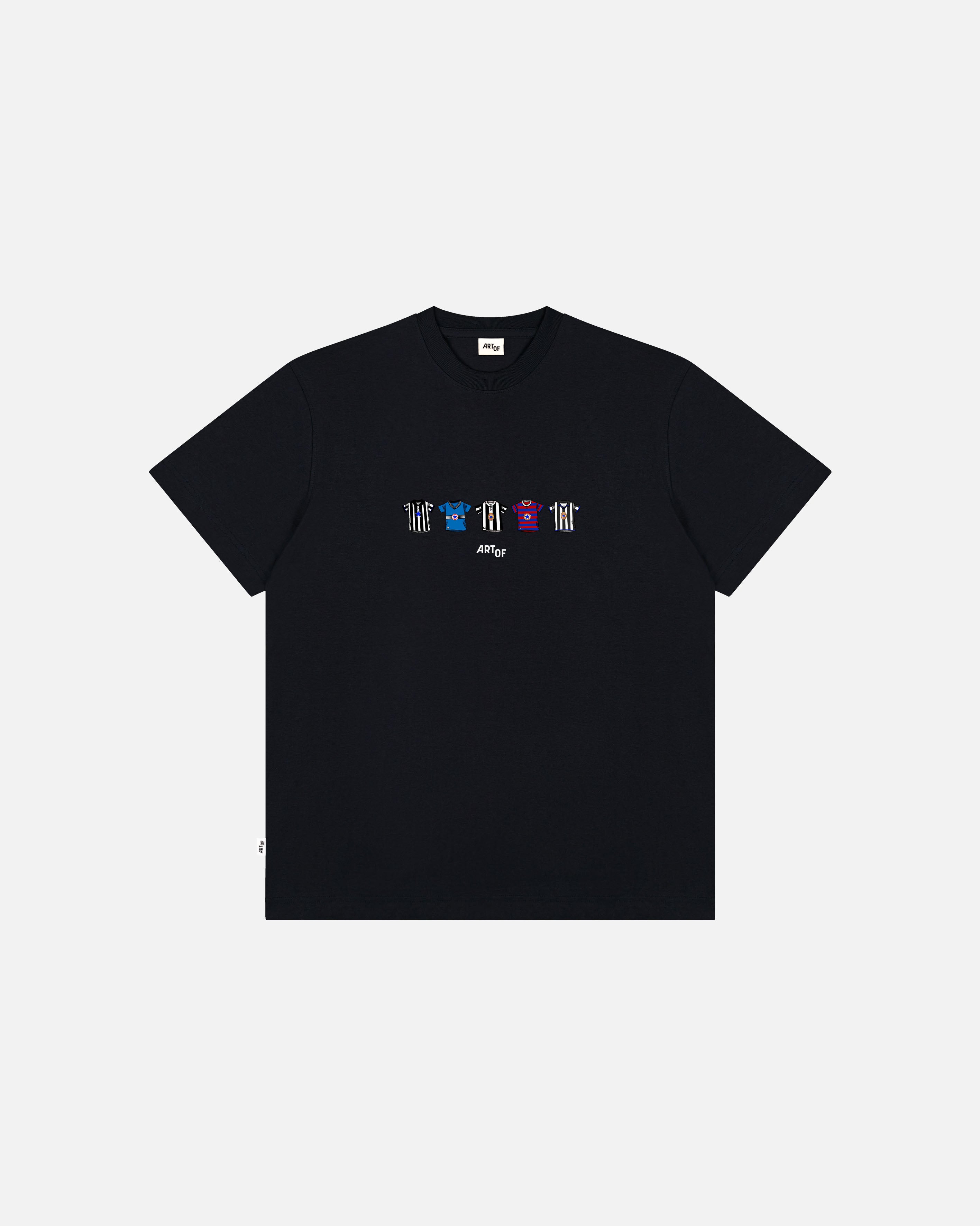 ART OF Toon Printed Classics Tee | NUFC Black Graphic Football T-shirt