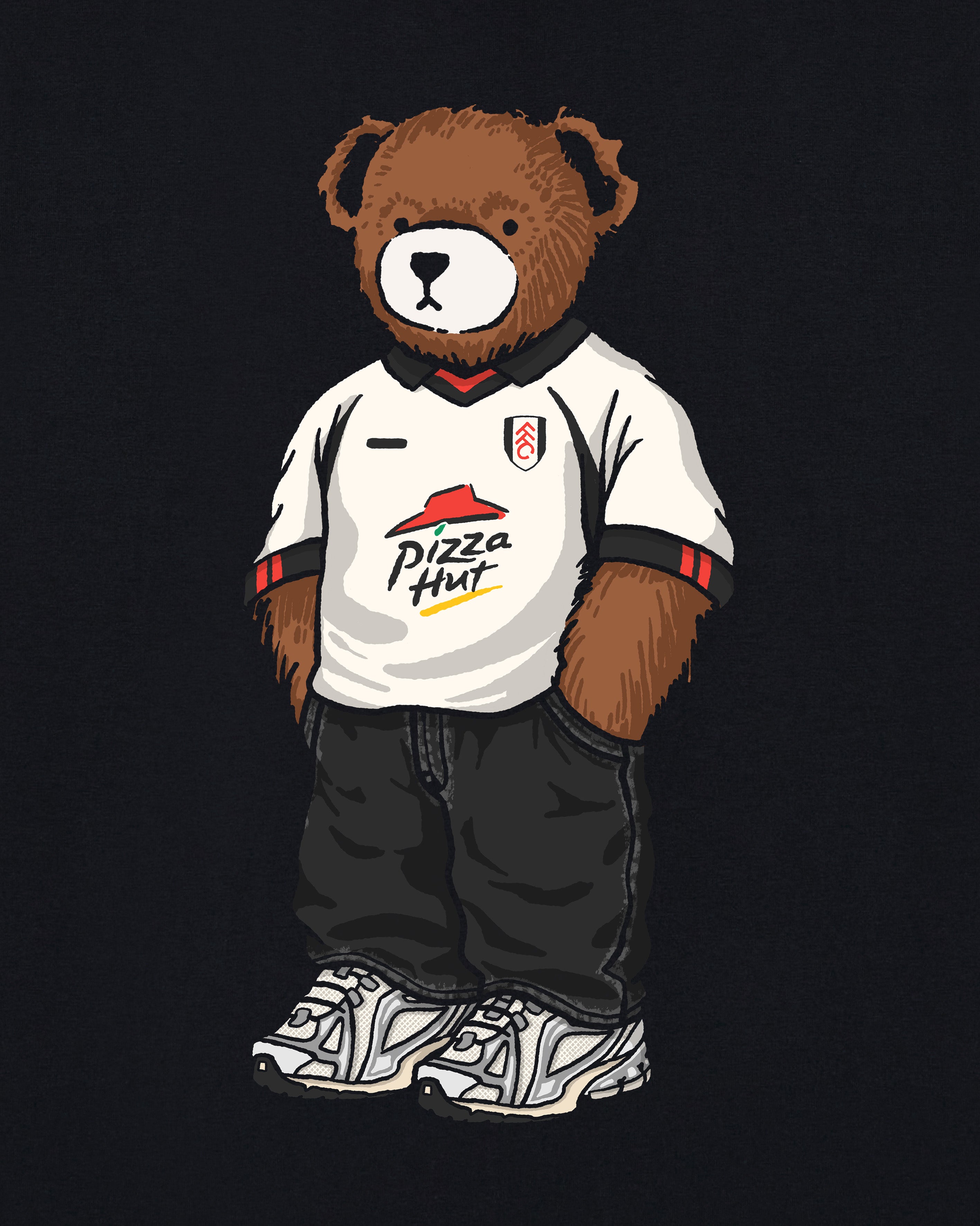 ART OF x Fulham Home Pickles | Black Graphic Football T-shirt