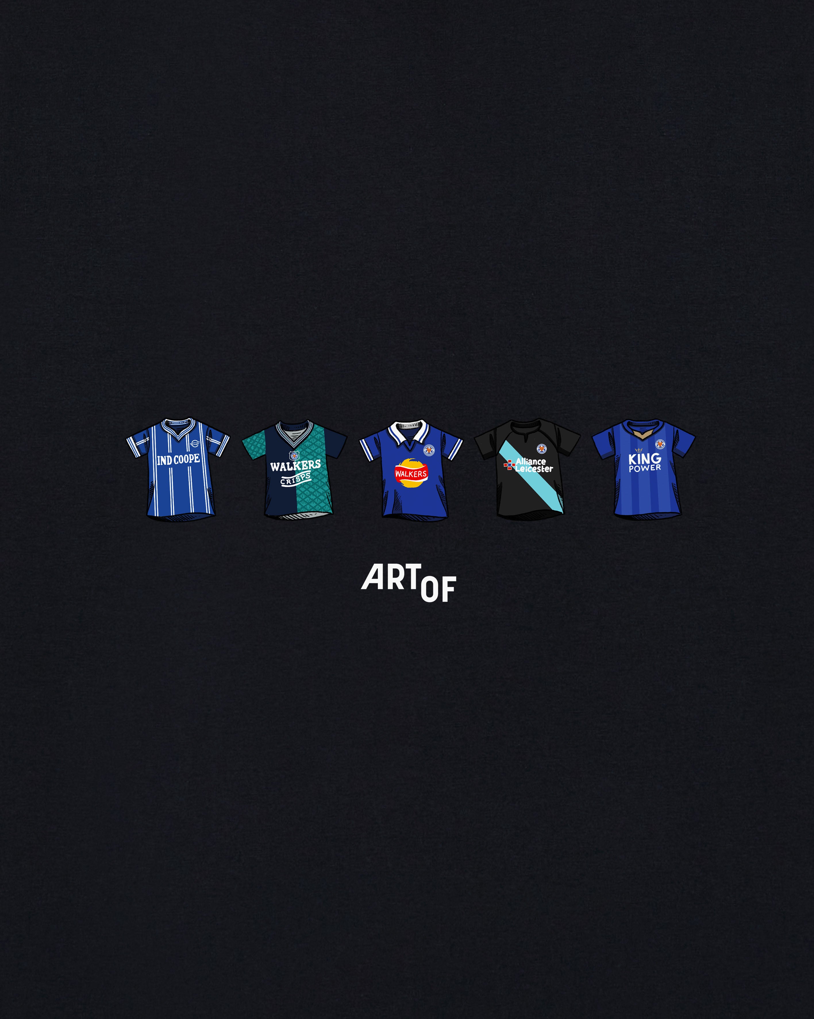 ART OF Football x Leicester Classics Tee | AOF x LCFC Black T-shirt