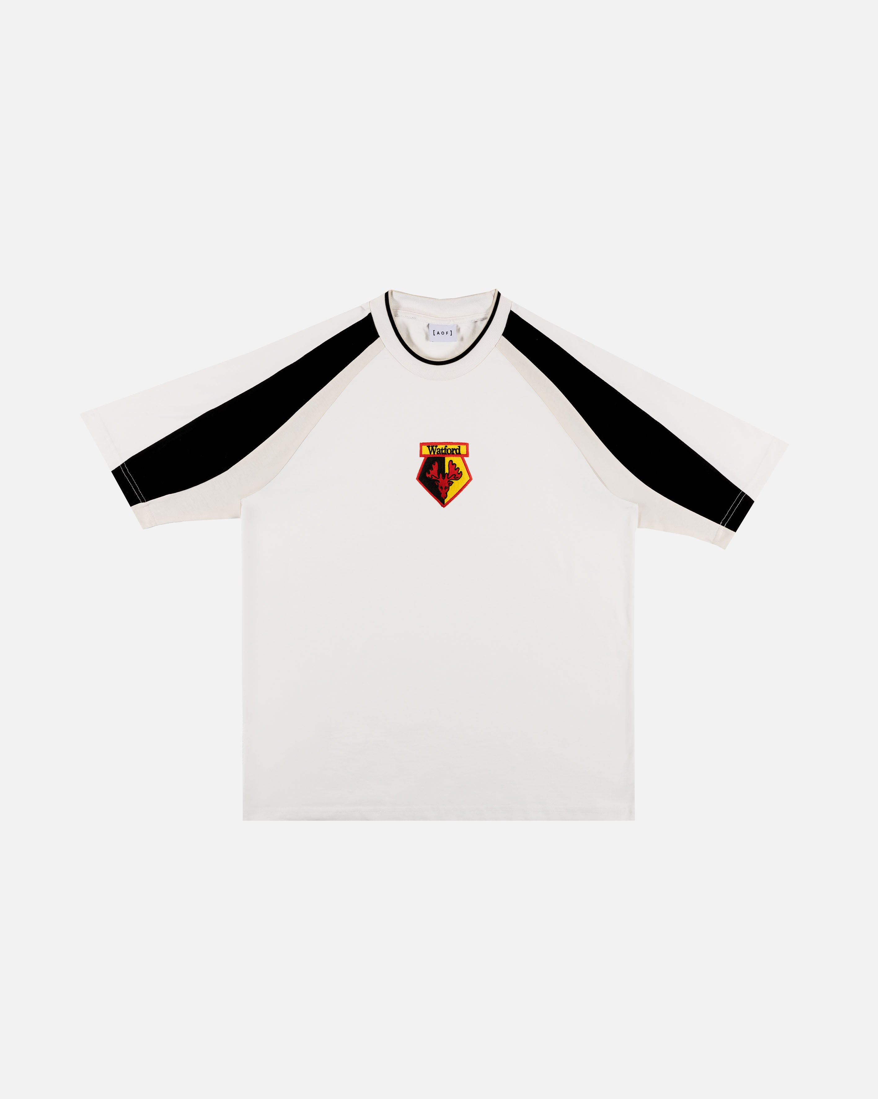 AOF x Watford 90s Oversized Panelled T-shirt | Art of Football