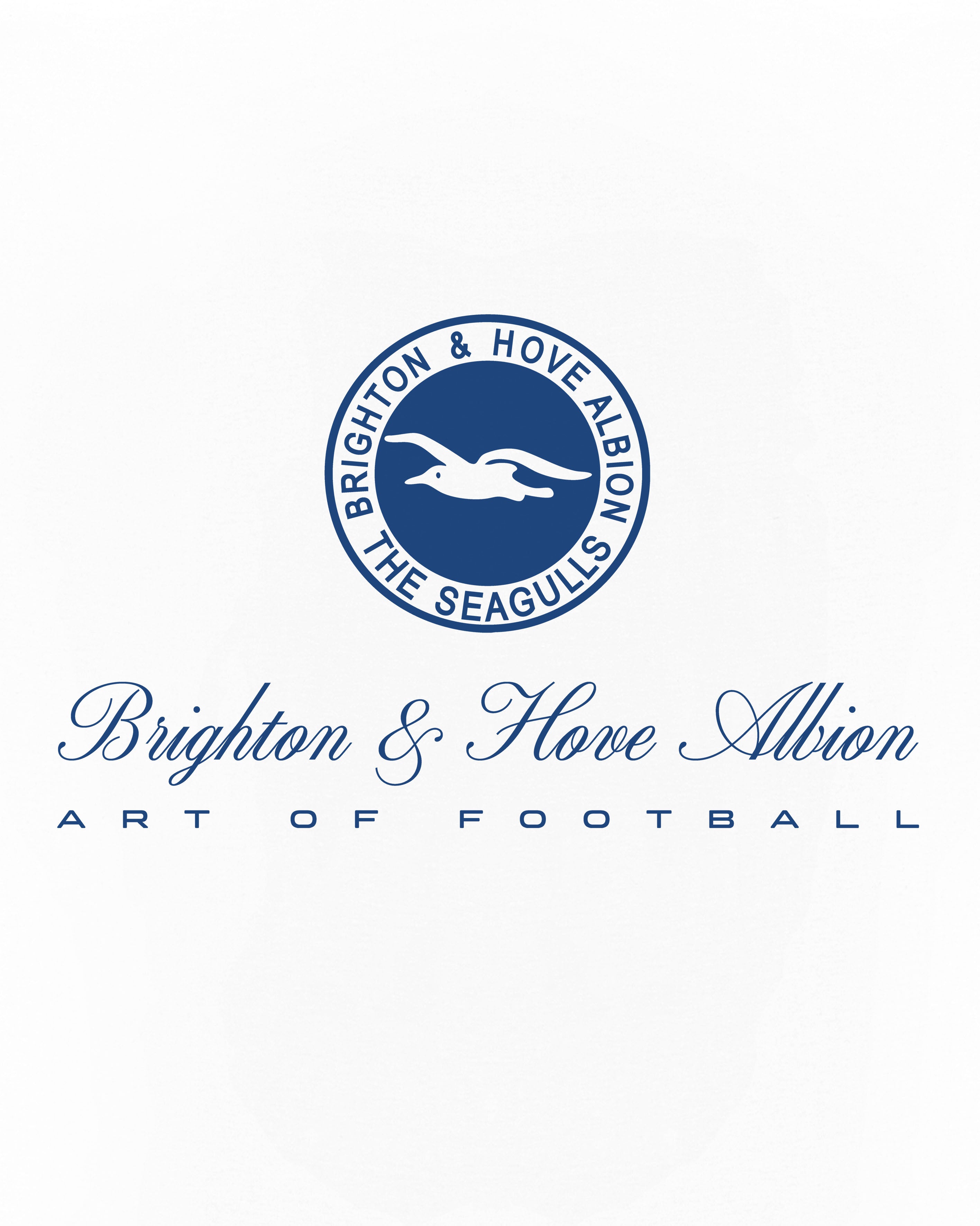 ART OF x Brighton Heritage Tee | White Graphic Football T-shirt