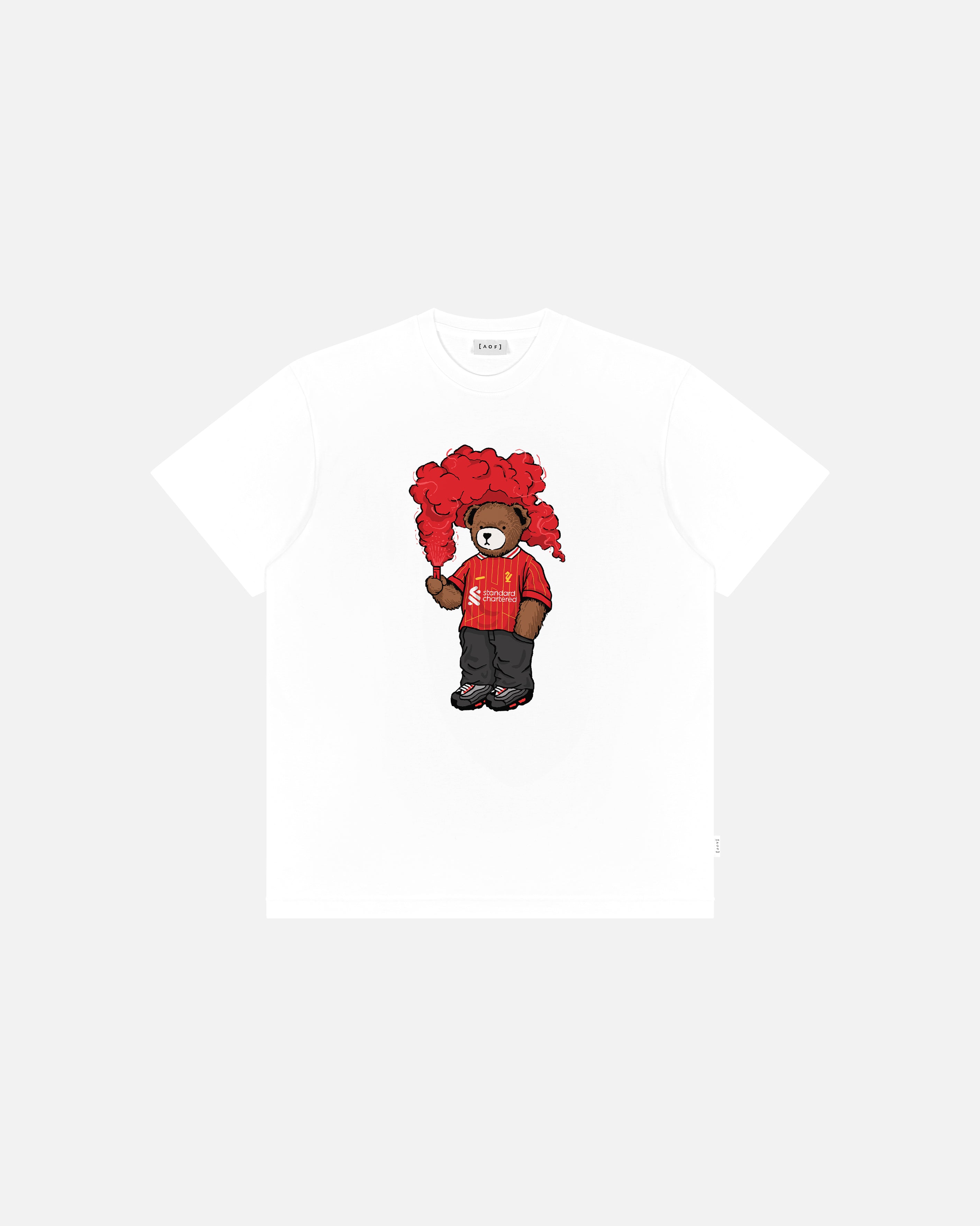 AOF x LFC Champions Pickles Tee | White Graphic T-shirt