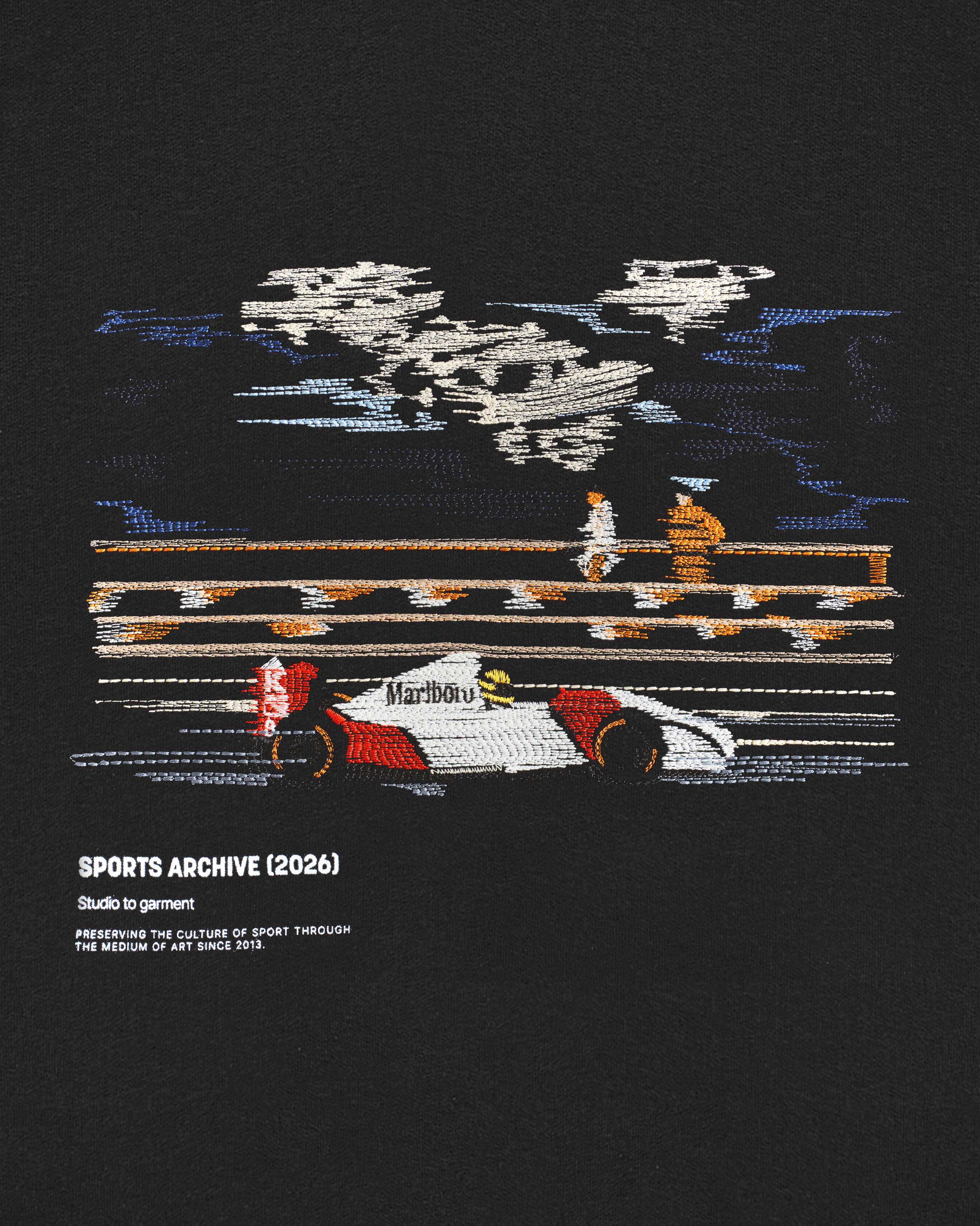 ART OF Monaco King | Black Hoodie | Embroidered & Screen Print Sweat