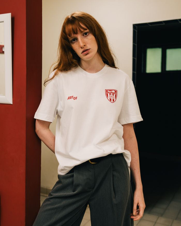 ART OF x Sunderland Heritage Tee | White Graphic Football T-shirt
