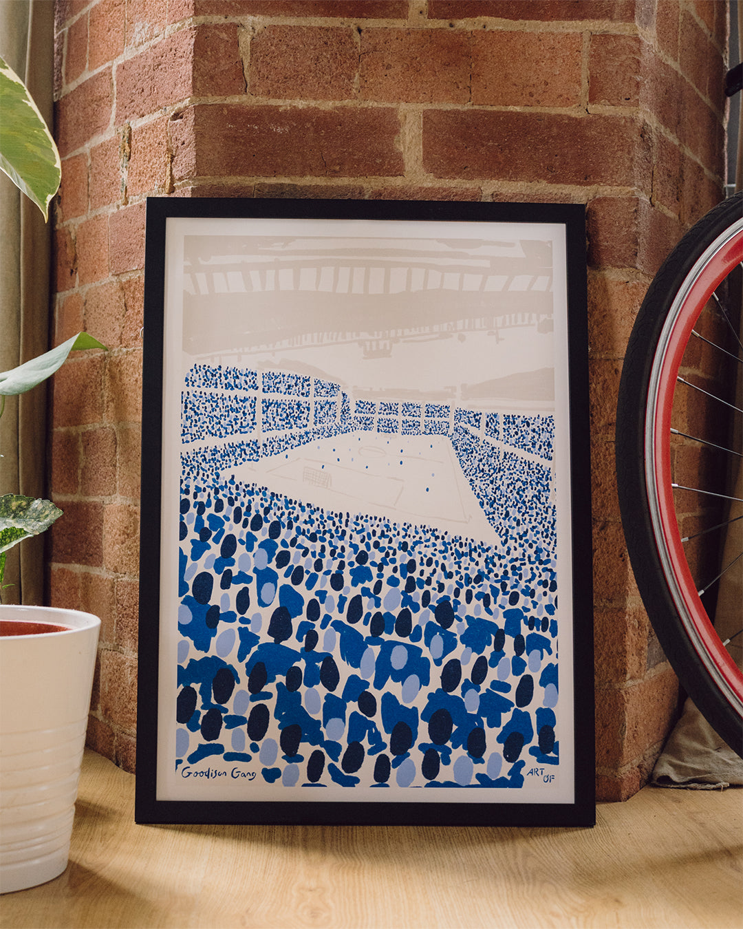 ART OF x Everton Goodison Gang Framed Football Print | EFC Wall Art