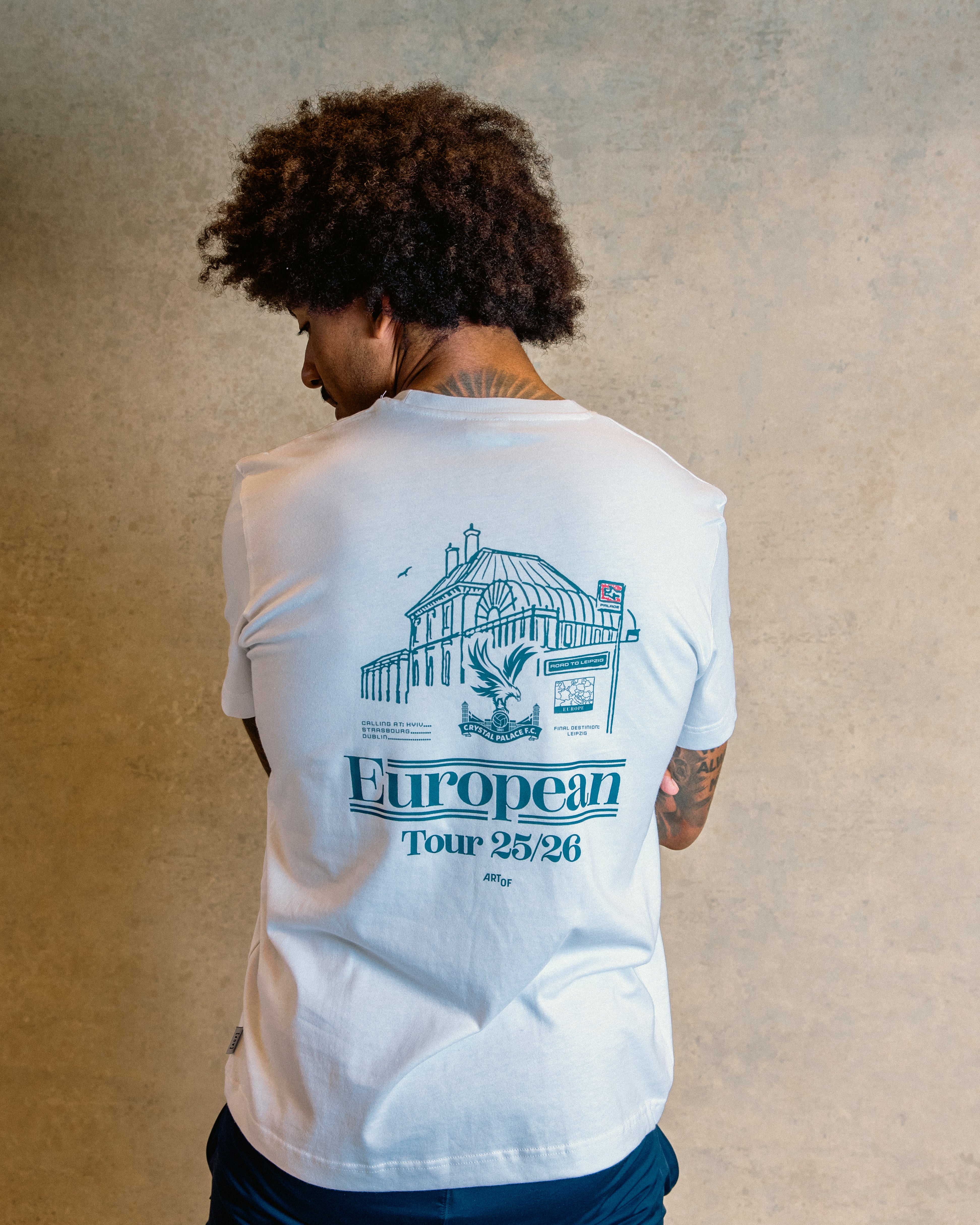ART OF x Crystal Palace European Tour Tee | White Football T-shirt