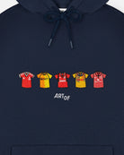 ART OF x Forest Embroidered Classics Navy Hoodie | NFFC Football Sweat