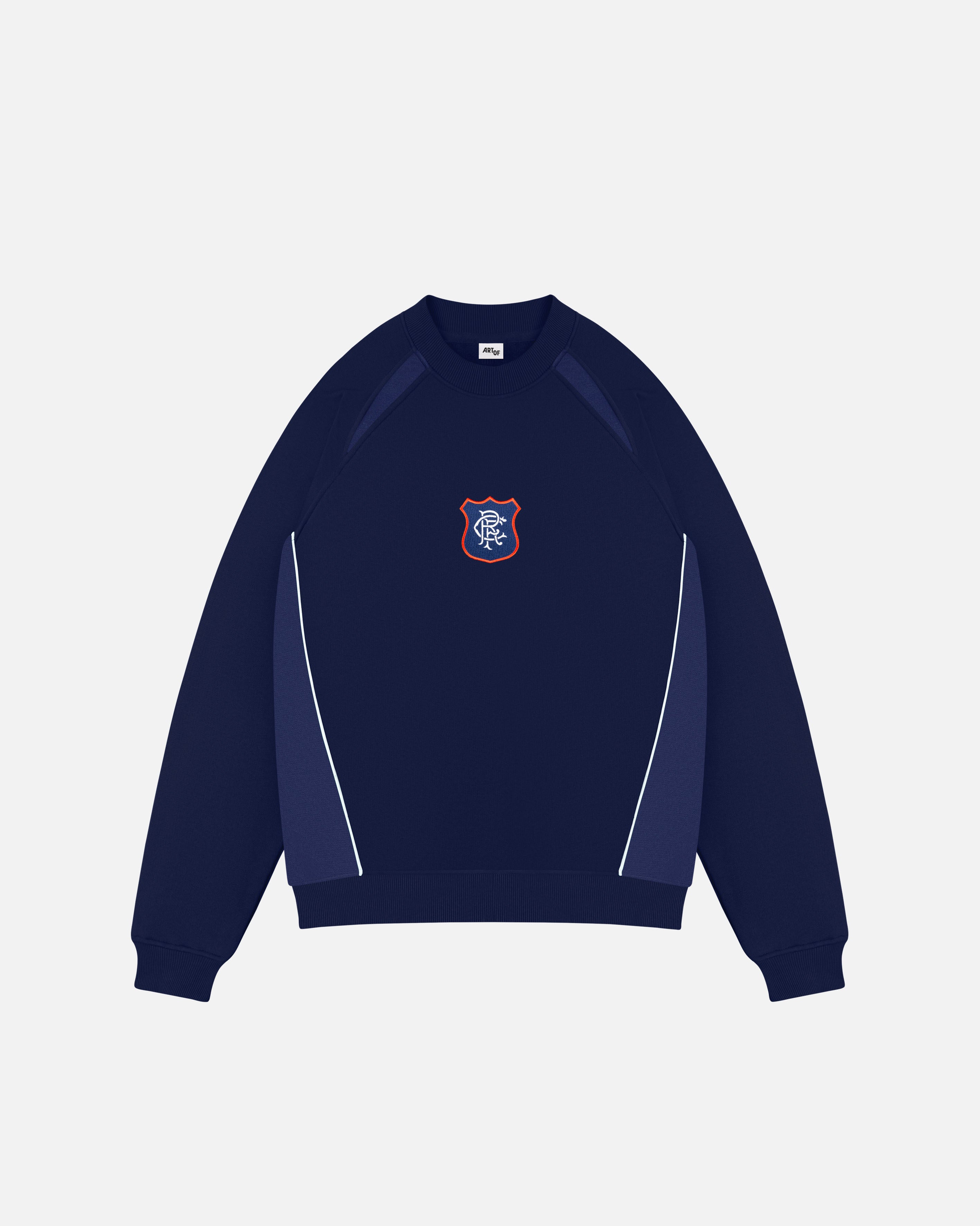 ART OF Football x Rangers Black Panelled Sweat | AOF x RFC
