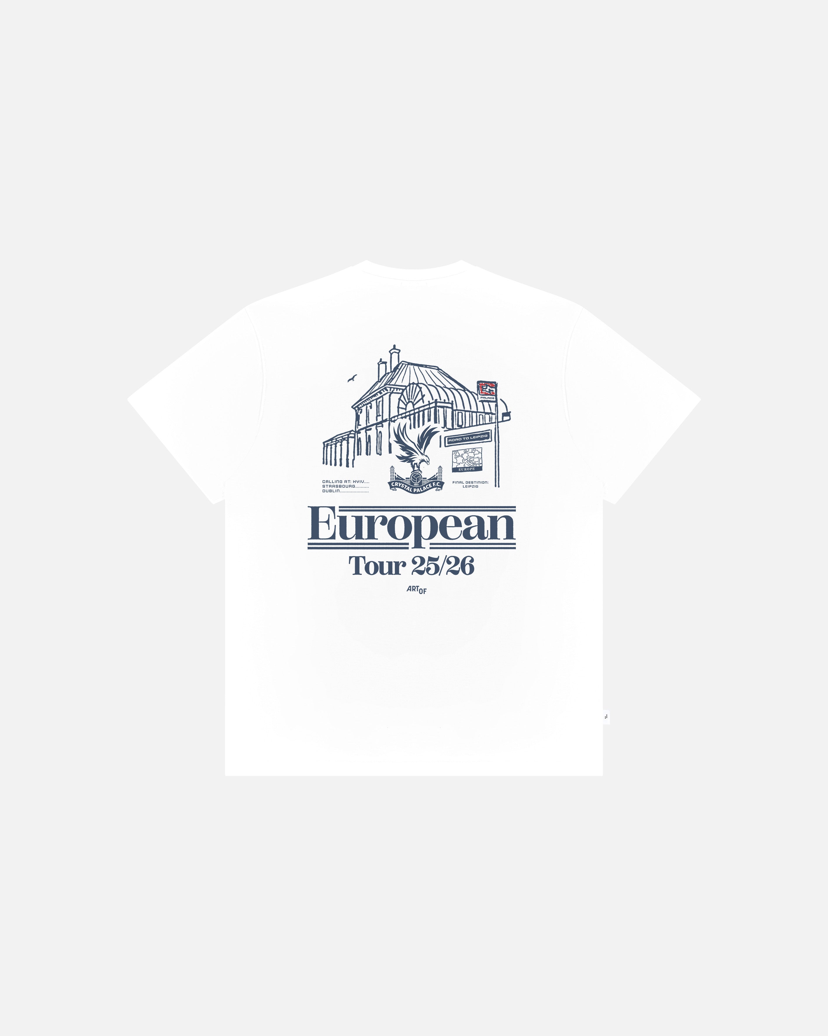ART OF x Crystal Palace European Tour Tee | White Football T-shirt
