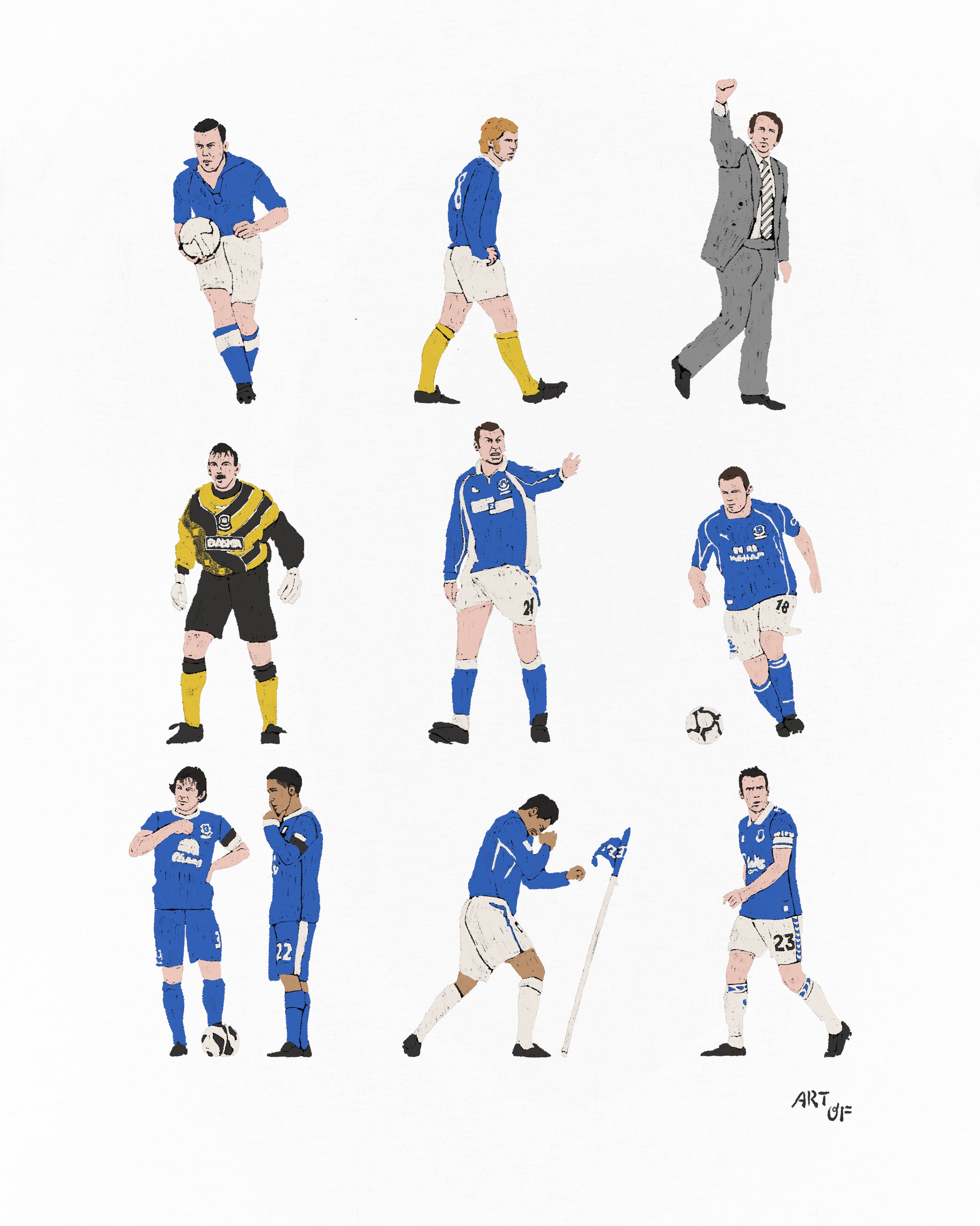 ART OF x Everton Generations Tee | EFC White Graphic Football T-shirt