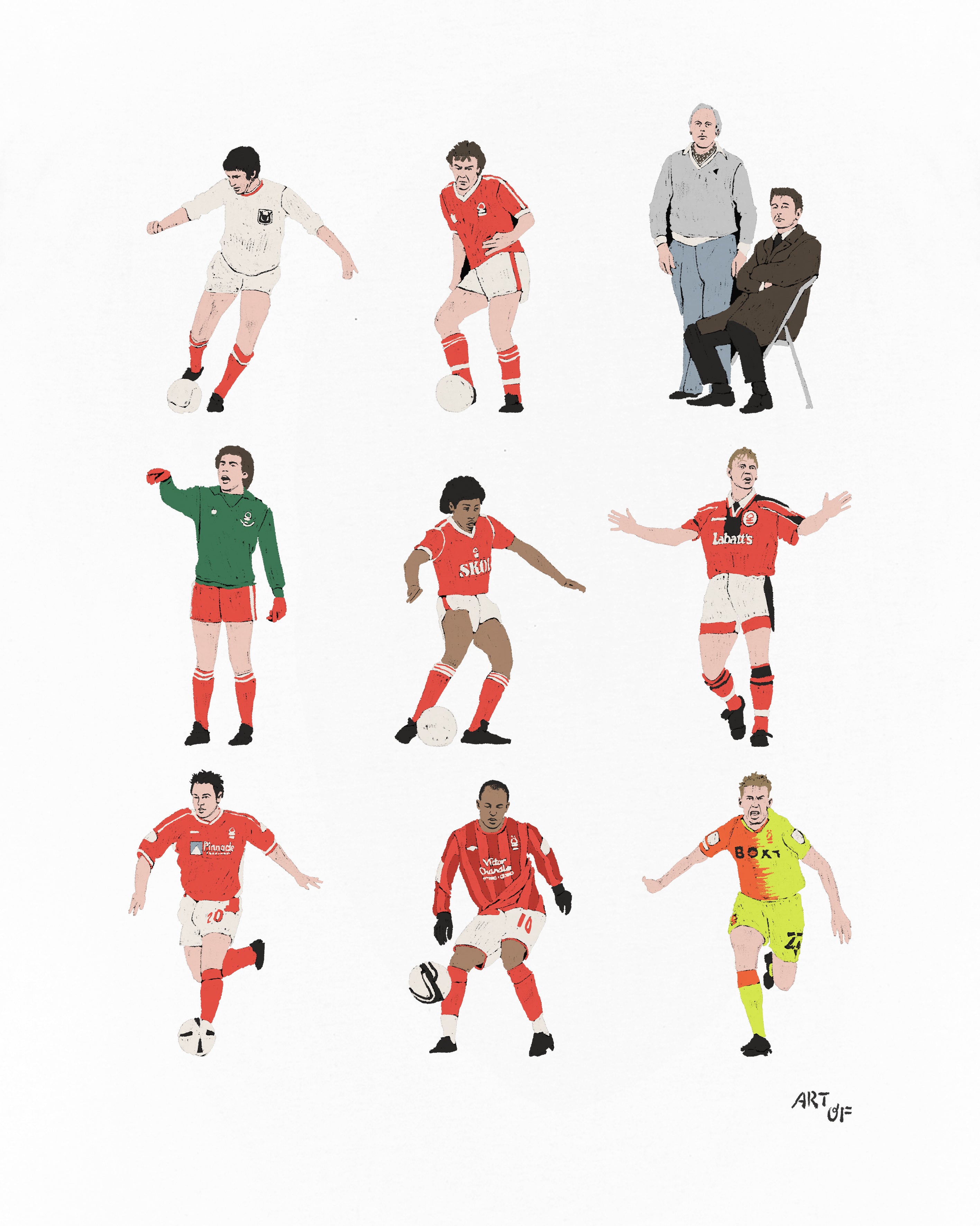 ART OF x Forest Generations Tee | NFFC White Graphic Football T-shirt