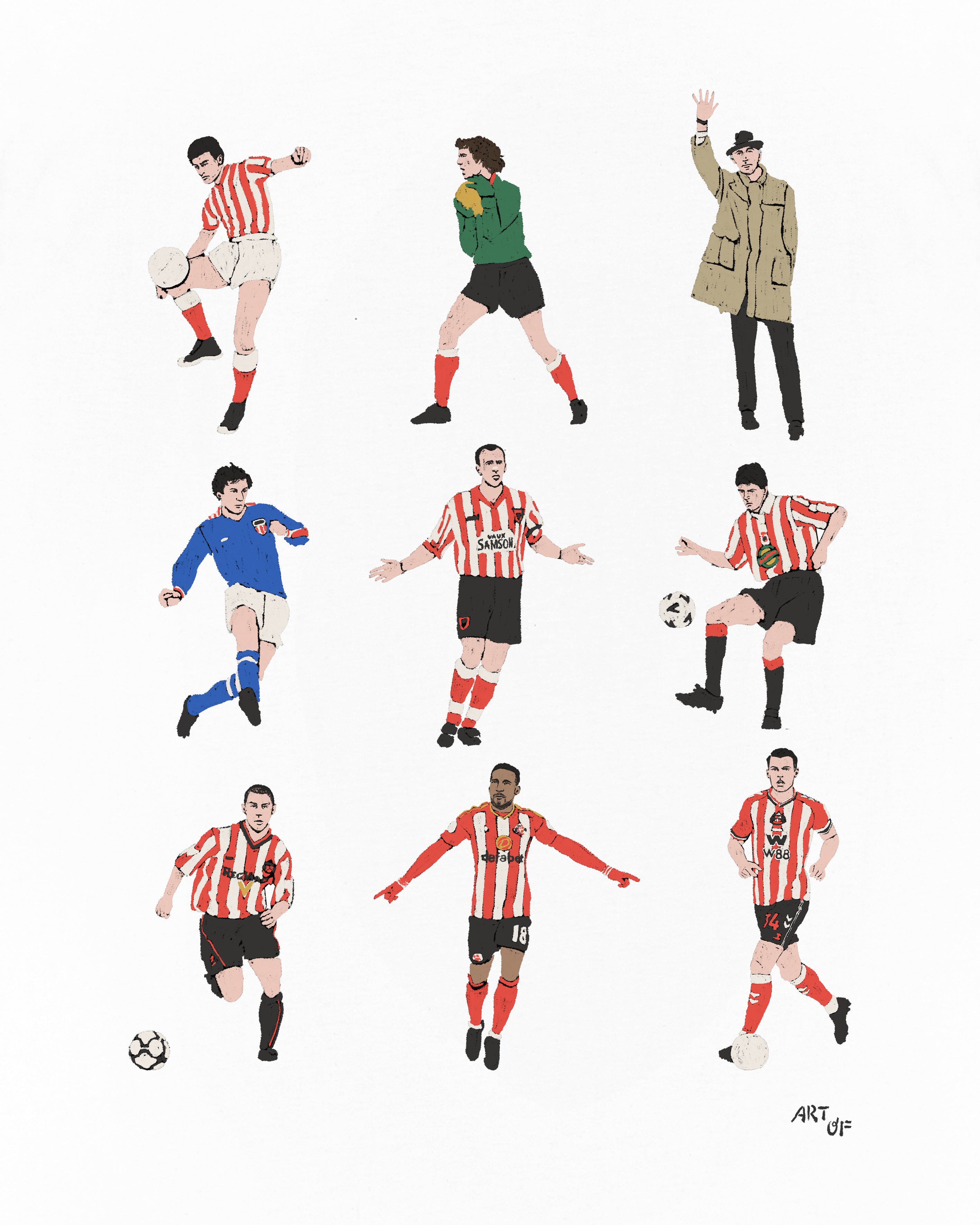 ART OF x Sunderland Generations Tee | White Graphic Football T-shirt